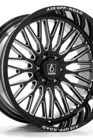 Original Axe KRATOS 8x170 24X14 -76 GLOSS BLACK MILLED
