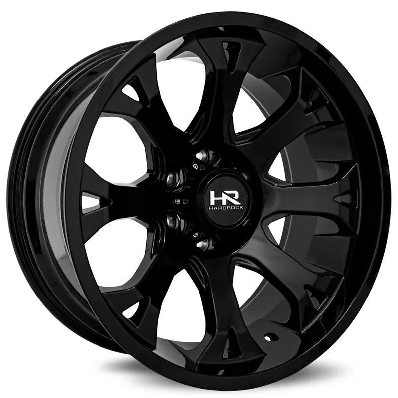 Price Drop 22" Hardrock Wheels H505 Bloodshot Xposed Gloss Black Off-Road Rims
