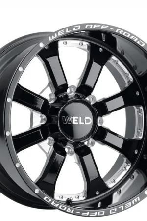 Free Returns 20" Weld Off-Road Wheels Granada Eight W125 Gloss Black Milled Rotary Forged Rims
