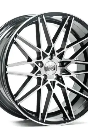 Markdown Axe ZX4 5x110 22X9+35 BLACK AND POLISHED FACE