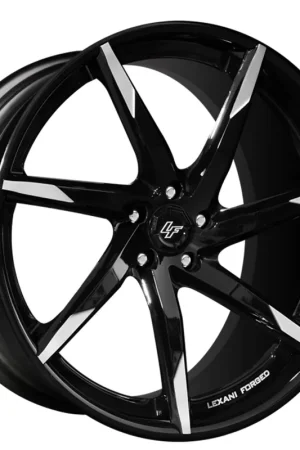 Low Price 26" Lexani Forged Wheels LZ-109 Gloss Black with Machined Tips Rims