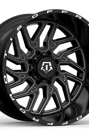 20" TIS Wheels 544BM Gloss Black Milled Off-Road Rims Buy Direct