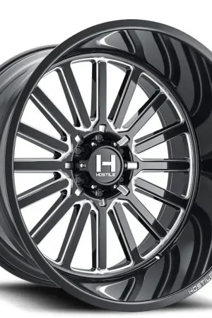 20" Hostile Wheels H127 Titan Black Milled Off-Road Rims Seasonal Sale