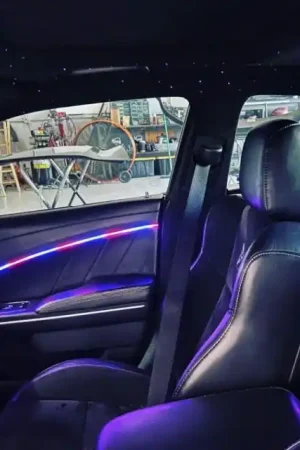 Best Price Flow Series Interior Dash LED Light Kit with Bluetooth Controller and 2 Extra Strips