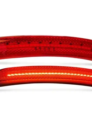 Same Day Shipping LED Rear Side Marker Lights; Red