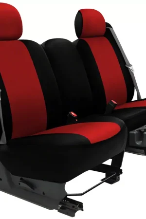 Neosupreme Custom 1st Row Bucket Seat Covers; Red/Black Latest
