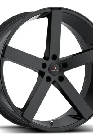 High Quality Cavallo CLV-5 5x115 24x9 +15 Gloss Black