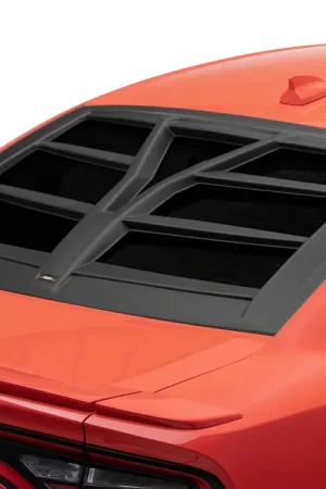 Torch Rear Window Louvers; Matte Black Bulk Order