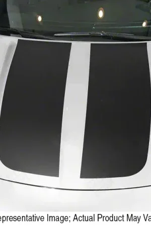 Latest Hood Accent Decals Stripes; Gloss Red