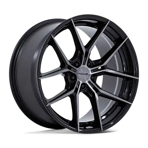 Niche 1PC NC279 PRODIGY 5 5X120 20x9.5 +22 GLOSS BLACK DARK TINTED CLEAR Deal