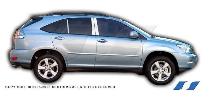 Affordable Lexus RX SES Trim Pillar Post - 304 Mirror Shine Stainless Steel - 6PC - P107