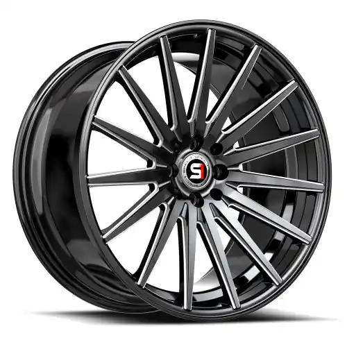 Spec-1 SP-69 5x114.3/5x120 18x8 +38 Gloss Black & Milled Free Returns