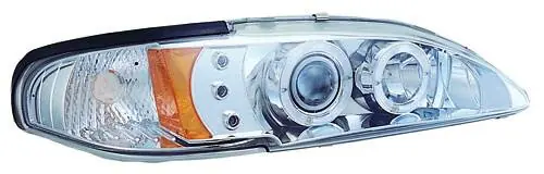 Place Order Ford Mustang IPCW Headlights - Projector with Rings & Corners with Amber Reflector - 1 Pair - CWS-519C2