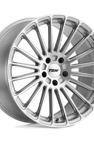 TSW TURBINA 5X108 20X8.5 +40 TITANIUM SILVER W/ MIRROR CUT FACE Discount