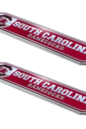 Weekend Sale University of South Carolina Embossed Emblems; Red