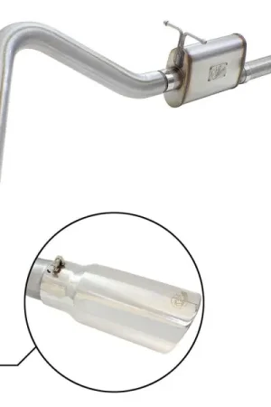 Super Sale aFe MACHForce XP Exhaust 3in-3.5in SS Single Side Ext CB w/ Polish Tip — PMD Premier Motoring Development