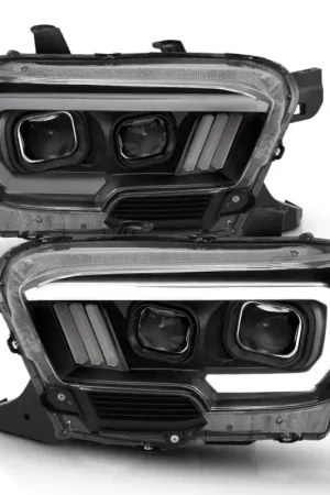 Low Price ANZO 2016-2017 Toyota Tacoma Projector Headlights w/ Plank Style Desig — PMD Premier Motoring Development