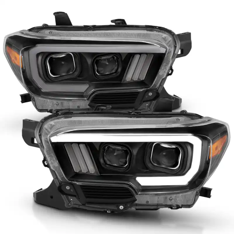 Low Price ANZO 2016-2017 Toyota Tacoma Projector Headlights w/ Plank Style Desig — PMD Premier Motoring Development