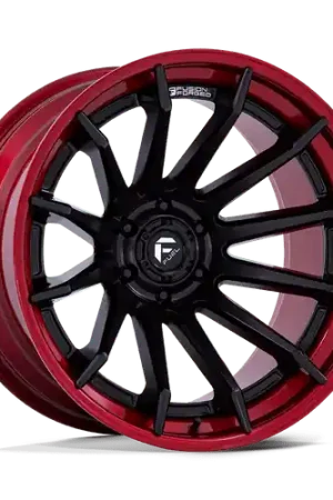 Hot Picks Fuel 1PC FC403 BURN 5X127 20x10 -18 MATTE BLACK WITH CANDY RED LIP