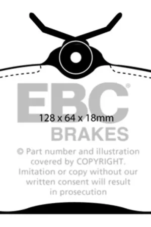 EBC 91-93 Volvo 740 2.3 (ABS) (Girling) Redstuff Front Brake Pads — PMD Premier Motoring Development Special Offer