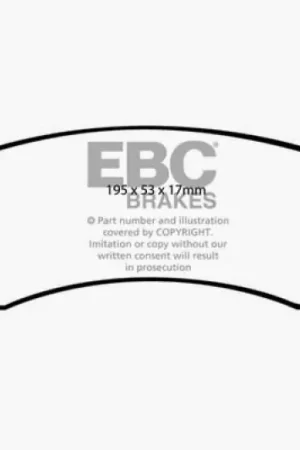 Certified EBC 10-12 Ford Taurus 3.5 Twin Turbo SHO Redstuff Front Brake Pads — PMD Premier Motoring Development