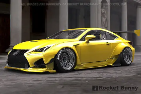 GReddy 2015+ Lexus RC-F Rocket Bunny Front Over-Fenders +45mm — PMD Premier Motoring Development Bargain