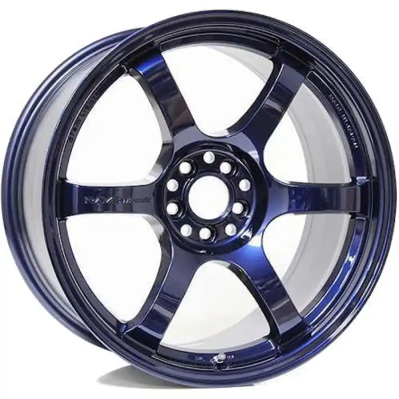 Gram Lights 57DR 18x9.5 +22 5x114.3 Eternal Blue Pearl Wheel (Min Orde — PMD Premier Motoring Development Hassle-Free Returns