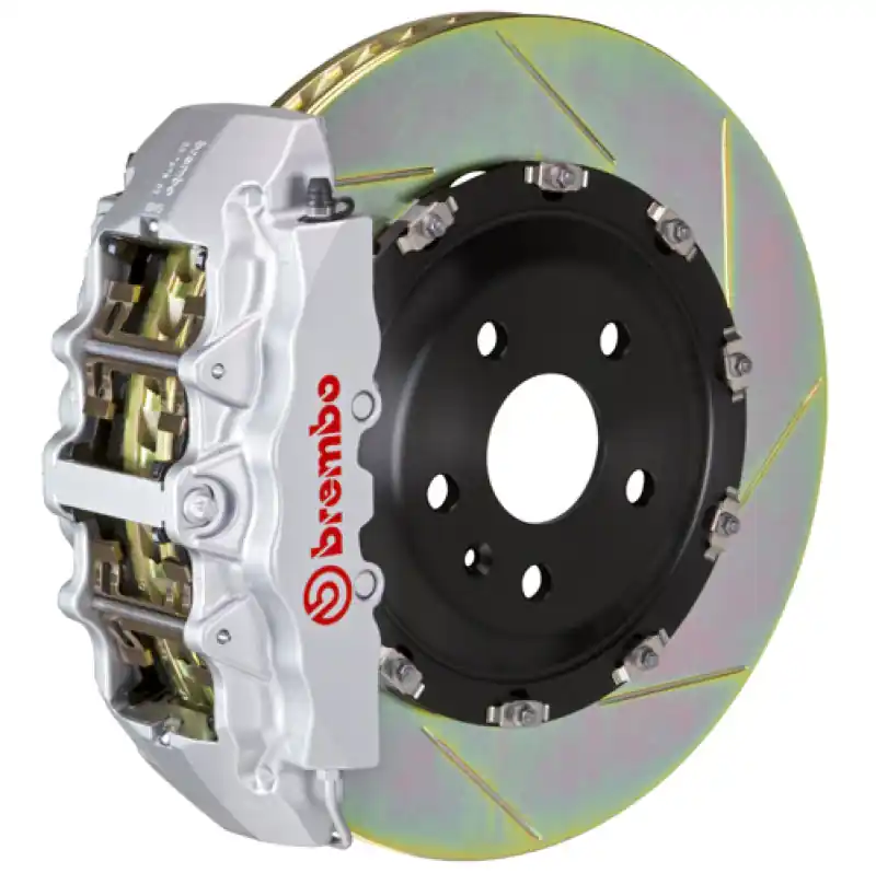 Brembo 23+ Z (RZ34) Front GT BBK 6 Piston Cast 380x34 2pc Rotor Slotte — PMD Premier Motoring Development Worldwide Shipping