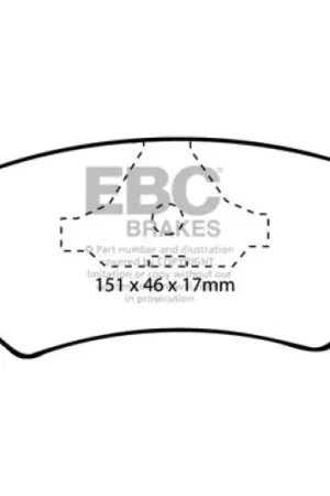 EBC 93-97 Kia Sephia 1.6 Ultimax2 Front Brake Pads — PMD Premier Motoring Development Worldwide Shipping