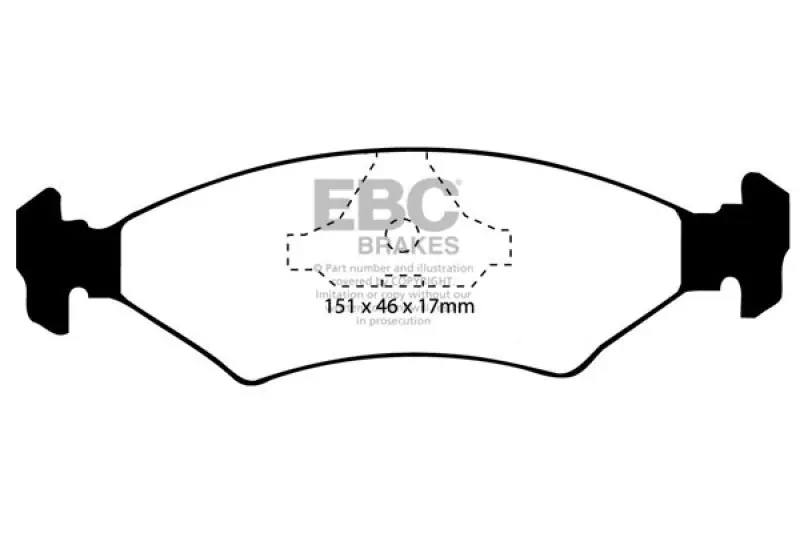 EBC 93-97 Kia Sephia 1.6 Ultimax2 Front Brake Pads — PMD Premier Motoring Development Worldwide Shipping