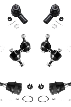 Deal 8pc Front Inner Outer Tie Rods Lower Ball Joints Sway Bar Links Suspension Kit