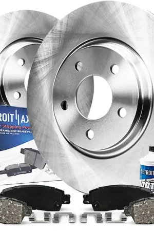 Genuine 6pc Front Disc Rotors and Ceramic Brake Pads Kit
