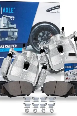 6pc Front Disc Calipers Ceramic Brake Pads Kit Secure Checkout