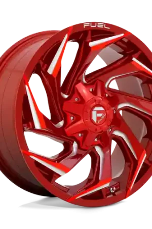 Bargain Fuel 1PC D754 REACTION 8X170 20X9 +20 CANDY RED MILLED