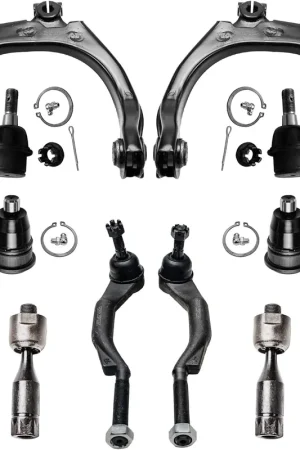 Shop Now 12pc Front Upper Control Arms Ball Joints Sway Bar Links Tie Rods Suspension Kit