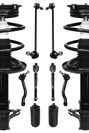 Worldwide Shipping 10pc Front Struts Inner Outer Tie Rods Sway Bar Links Suspension Kit