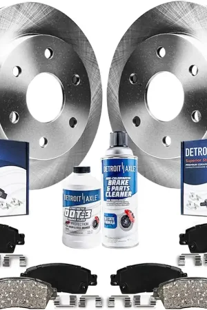 Modern 10pc Front & Rear Disc Rotors and Ceramic Brake Pads Kit