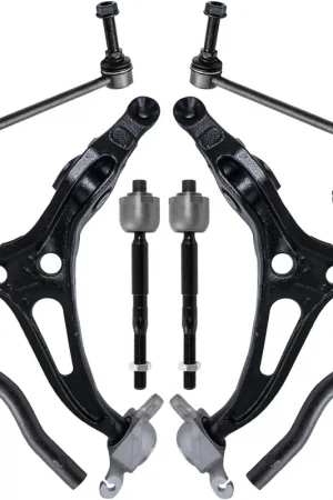 10pc Front Lower Control Arms Tie Rods Sway Bar Links Suspension Kit No Minimum Order