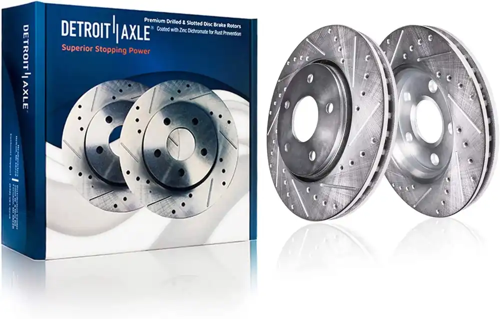 Best Choice Front Drilled and Slotted Brake Rotors (Pair)