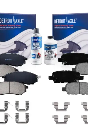 6pc Front & Rear Ceramic Brake Pads Kit Weekend Sale
