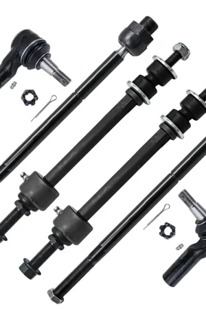 6pc Front Inner Outer Tie Rods Sway Bar Links Suspension Kit Top Rated