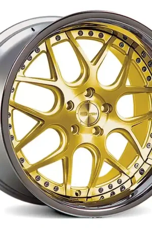 Rennen CSL-2 Tinted Gold with Chrome Step Lip Wheel; 20x10; 18mm Offset Last Chance