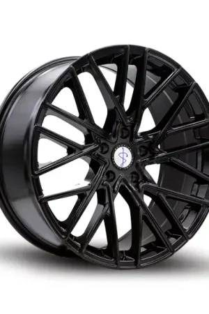 Sapphire Luxury Alloys SX02 Gloss Black with Machined Face Wheel; 20x9; 35mm Offset High Quality