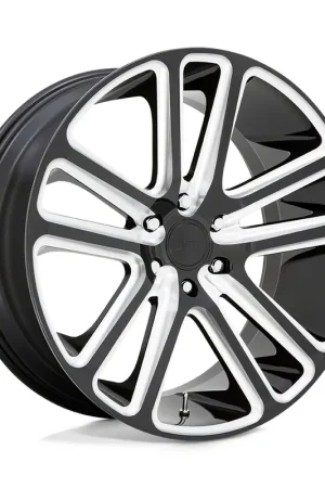 DUB Flex Gloss Black Milled Wheel; Rear Only; 24x10; 20mm Offset Warranty Included