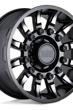 Black Rhino MISSION 5X127 17X8.5 0 MATTE BLACK W/ MACHINED TINTED SPOKES Free Shipping