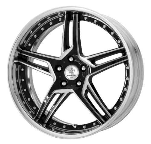DURANDAL DD5.2 Machined Black Polished 5x108 19X10.5 +67MM Affordable