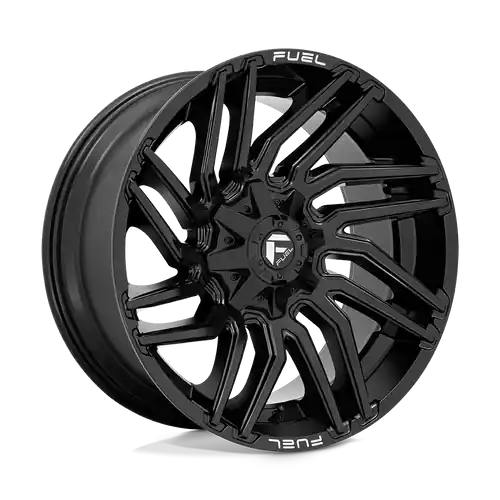 Free Delivery Fuel 1PC D776 TYPHOON 8X165.1 22X10 -18 GLOSS BLACK