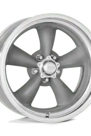 American Racing Vintage VN205 CLASSIC TORQ THRUST II CUSTOM 5X114.3 20X9.5 -24 TORQ THRUST GRAY W/ POLISHED LIP Today Only