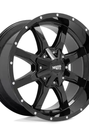 Best Seller Moto Metal MO970 5X127/5X139.7 18X9 +18 GLOSS BLACK WITH MILLED LIP