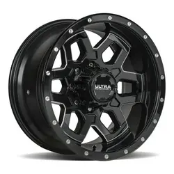 Order Now Ultra 217BM Warlock 5x127/5x139.7 18x9 +12 Gloss Black w/Milled Accents